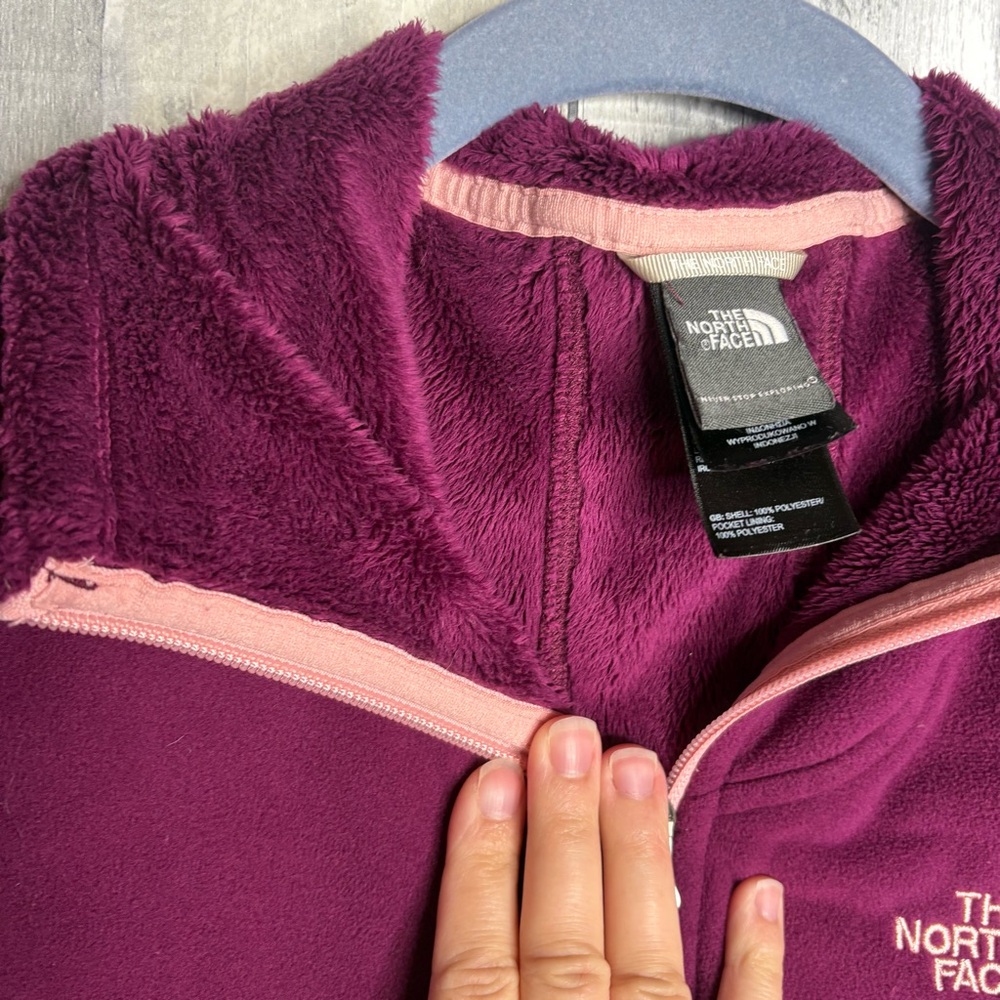 The North Face morning glory fleece jacket purple zip up coat women’s size small - Picture 7 of 7